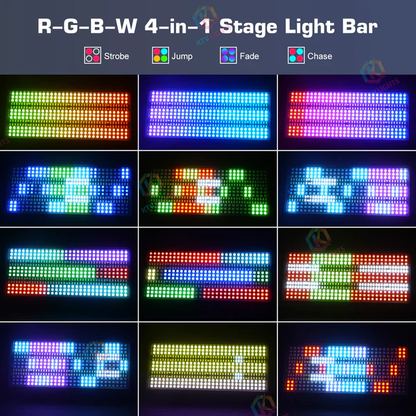 KTVLIGHTS 120W RGBW LED Wash Strobe Stage Light-X4