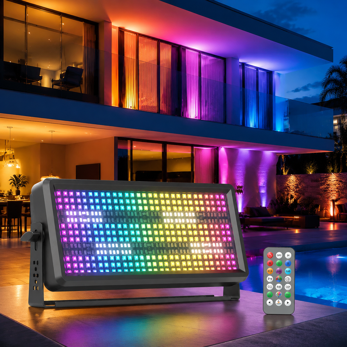 KTVLIGHTS 120W RGBW LED Wash Strobe Stage Light-X4