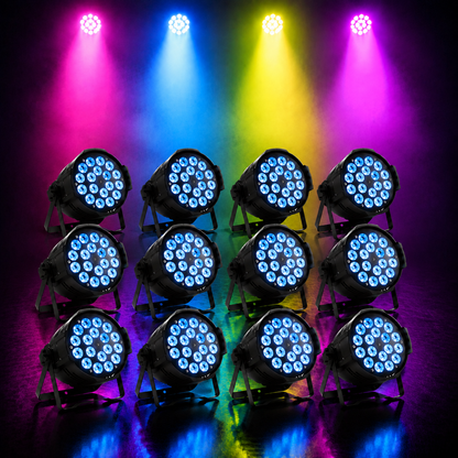 KTVLIGHTS 180W RGBW 4-in-1 LED PAR Light for DJ Stage Events-P3
