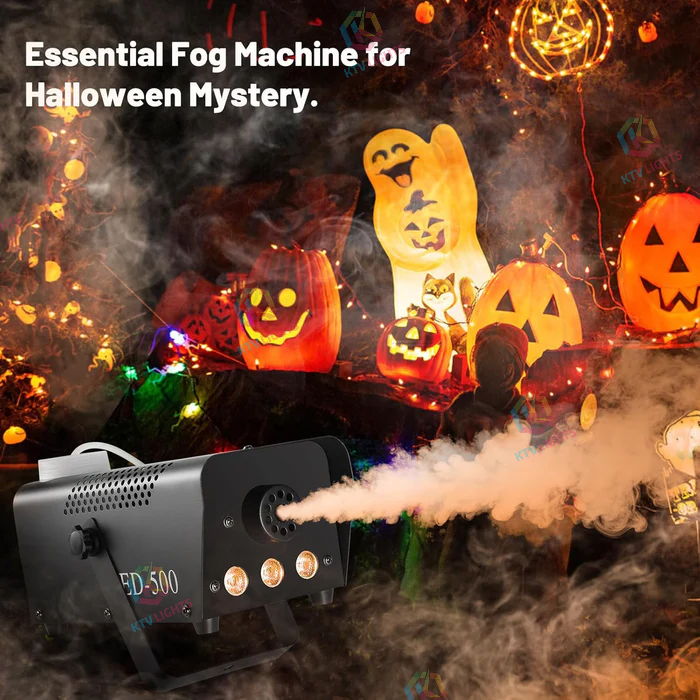 KTVLIGHTS 500W RGB Fog Machine with Remote Control-Y6