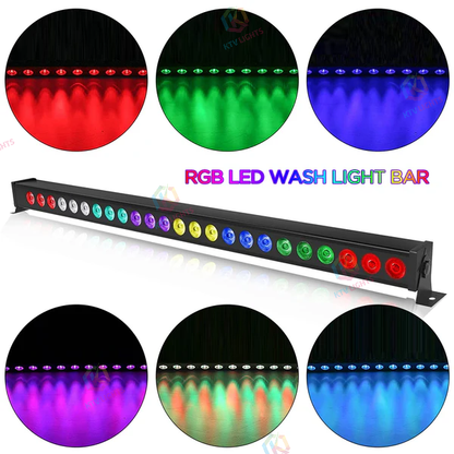 KTVLIGHTS 24x3W RGB LED Wall Washer Stage Light-X3