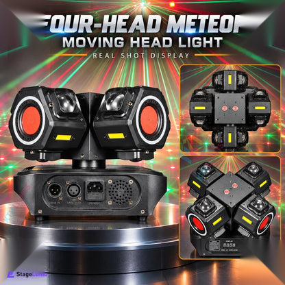 StageLumo 180W 4-Arm Moving Head Laser Beam DJ Stage Light-E96