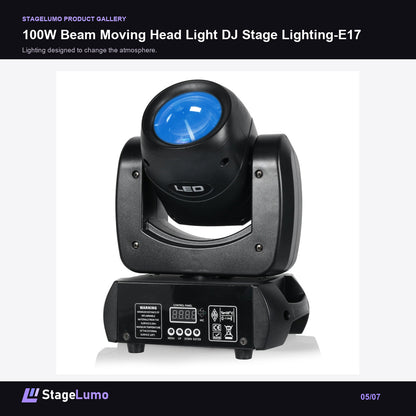 100W Beam Moving Head Light DJ Stage Lighting-E17 - StageLumo image 5