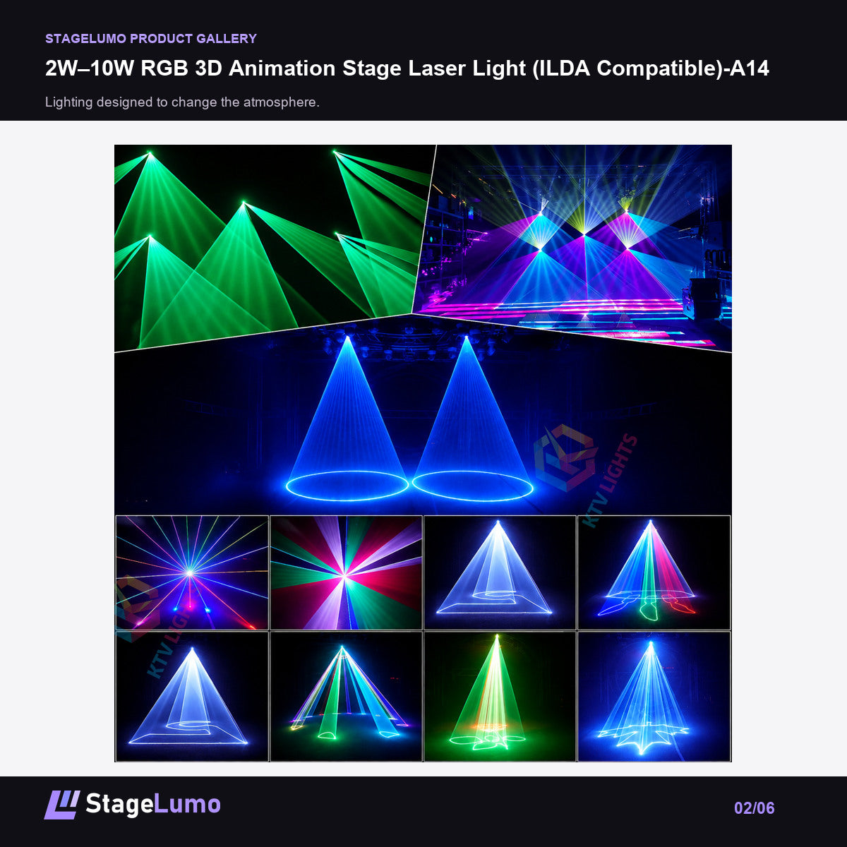 2W–10W RGB 3D Animation Stage Laser Light (ILDA Compatible)-A14 - StageLumo image 2
