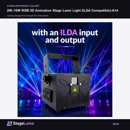 2W–10W RGB 3D Animation Stage Laser Light (ILDA Compatible)-A14 - StageLumo image 6