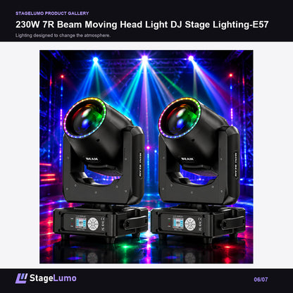 230W 7R Beam Moving Head Light DJ Stage Lighting-E57 - StageLumo image 6