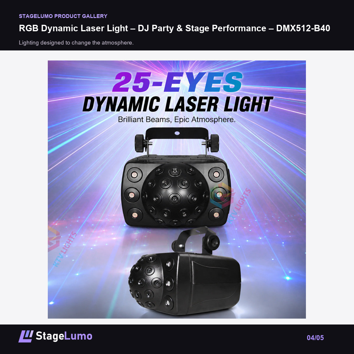 RGB Dynamic Laser Light – DJ Party & Stage Performance – DMX512-B40 - StageLumo image 4