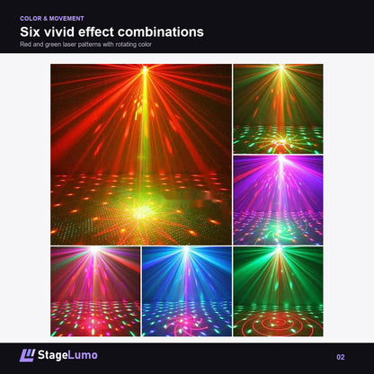 Six vivid effect combinations - StageLumo C5