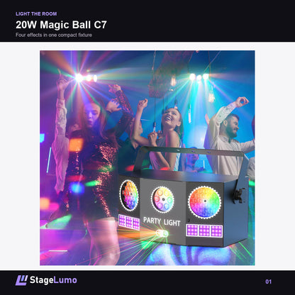 20W Magic Ball C7 - StageLumo C7
