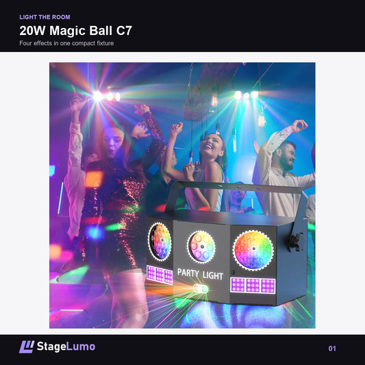 20W Magic Ball C7 - StageLumo C7