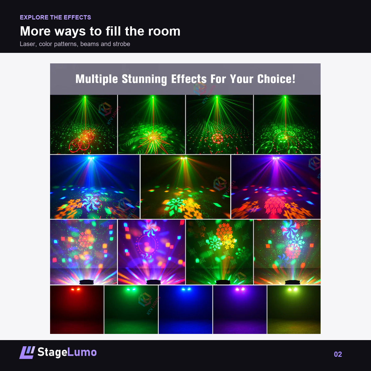 More ways to fill the room - StageLumo C7