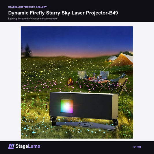Dynamic Firefly Starry Sky Laser Projector-B49 - StageLumo image 1