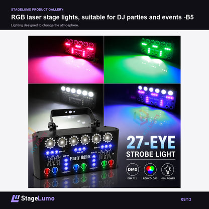 RGB laser stage lights, suitable for DJ parties and events -B5 - StageLumo image 9