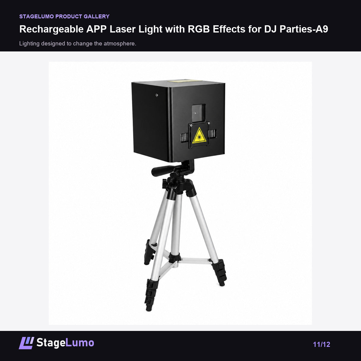Rechargeable APP Laser Light with RGB Effects for DJ Parties-A9 - StageLumo image 11