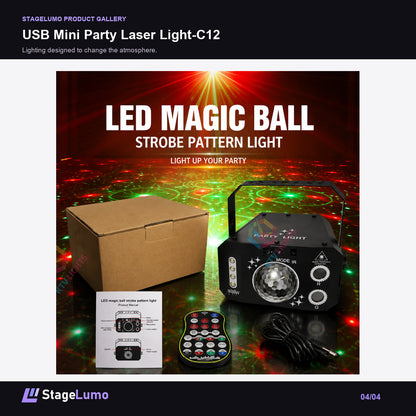 USB Mini Party Laser Light-C12 - StageLumo image 4