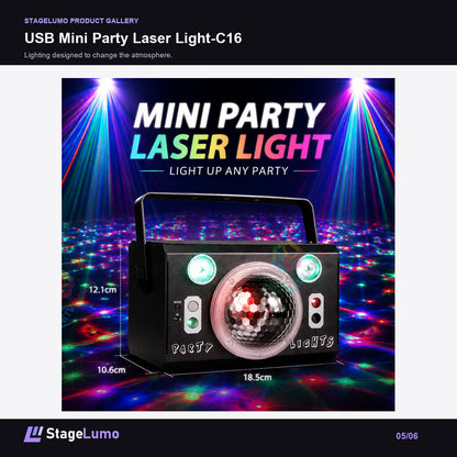 USB Mini Party Laser Light-C16 - StageLumo image 5