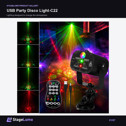 USB Party Disco Light-C22 - StageLumo image 1
