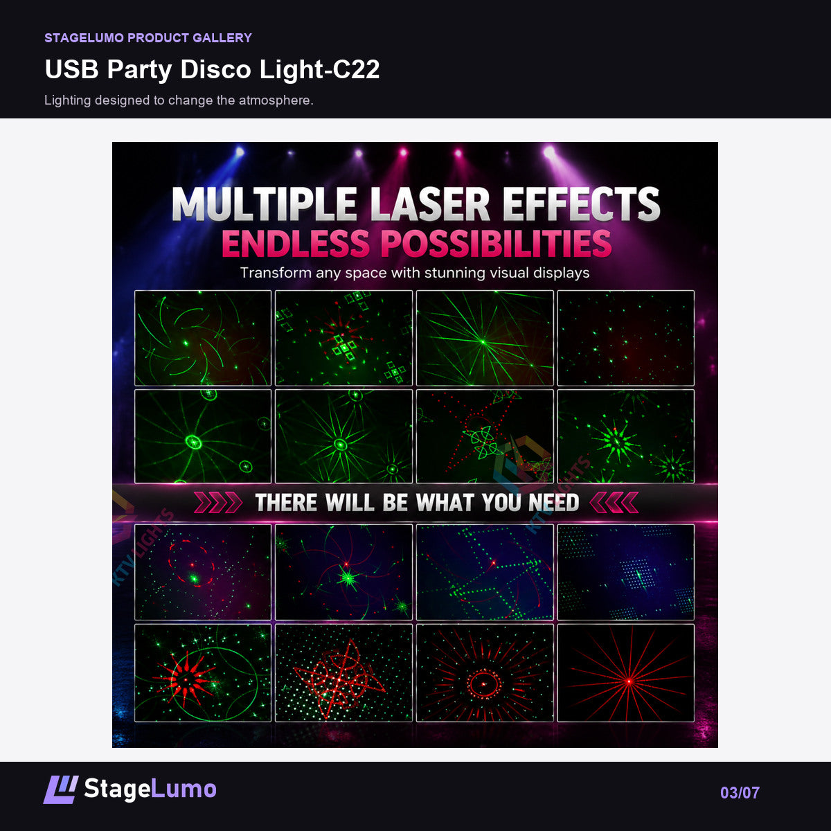 USB Party Disco Light-C22 - StageLumo image 3