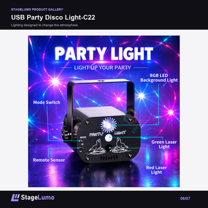 USB Party Disco Light-C22 - StageLumo image 6